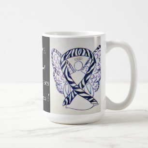 Sällsynt Sjukdomar medvetandegrad Ribbon Angel Anp Kaffemugg