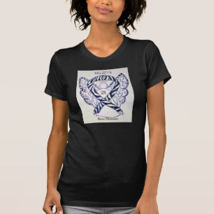 Sällsynt Sjukdomar Zebra Awareness Ribbon Angel Sh Tee Shirt