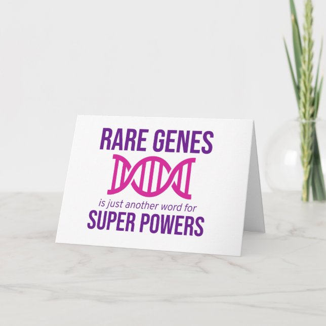 Sällsynt Sjukdomsdag Zebra Ribbon Fighter Kort (Framsida)