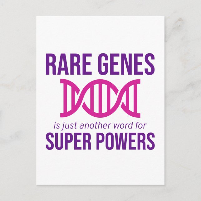 Sällsynt Sjukdomsdag Zebra Ribbon Fighter Vykort (Framsida)