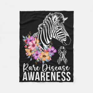 Sällsynt Sjukdomskänsla Känslhet Zebra Sällsynt Di Fleecefilt