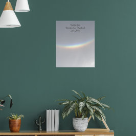 Sällsynt Smilande uppåt och nedåt Regnbåge NJ Poster
