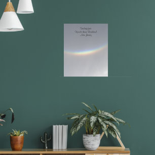 Sällsynt Smilande uppåt och nedåt Regnbåge NJ Poster