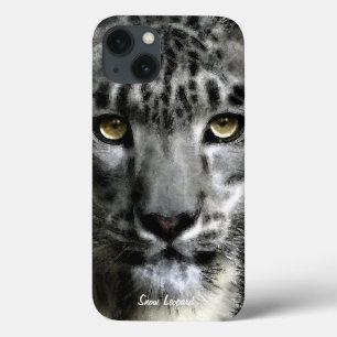 Sällsynt Snö Leopard Big Cat Wildlife Device Fodra