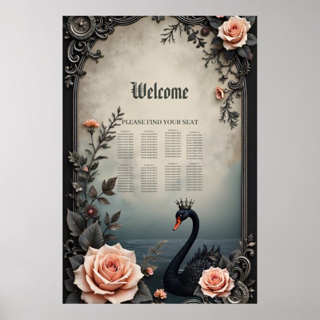 Sällsynt som en svart svan, tidlös som sann kärlek poster (Framsidan)