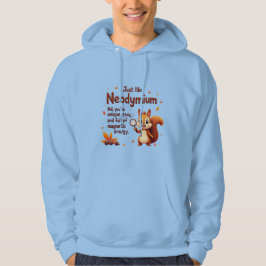 Sällsynt som Neodymium - Cute Squirrel Thanksgivin Hoodie