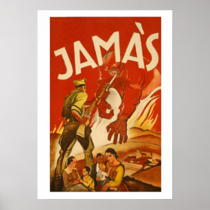 Sällsynt Spanska Krig Poster JAMAS