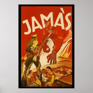 Sällsynt Spanska Krig Poster JAMAS