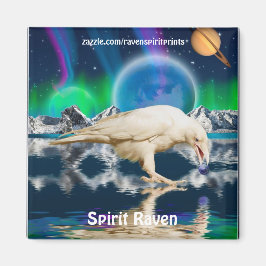 Sällsynt Spirit Raven Fantasy Art Magnet