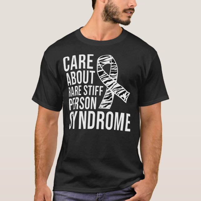 Sällsynt Stiff Person Syndrome Awareness De T Shirt (Framsida)