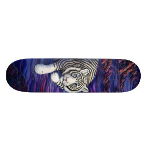 Sällsynt tigerskateboard mini skateboard bräda 18,7 cm