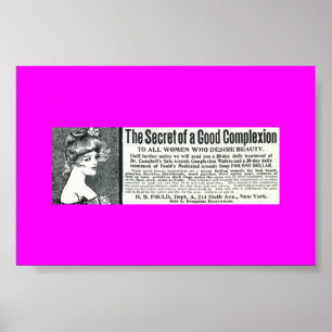 Sällsynt Vintage annons ARSENIC SOAP, Women's Toil Poster