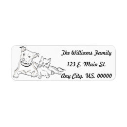 Sällsynta etiketter returadress etikett