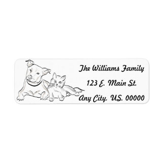 Sällsynta etiketter returadress etikett