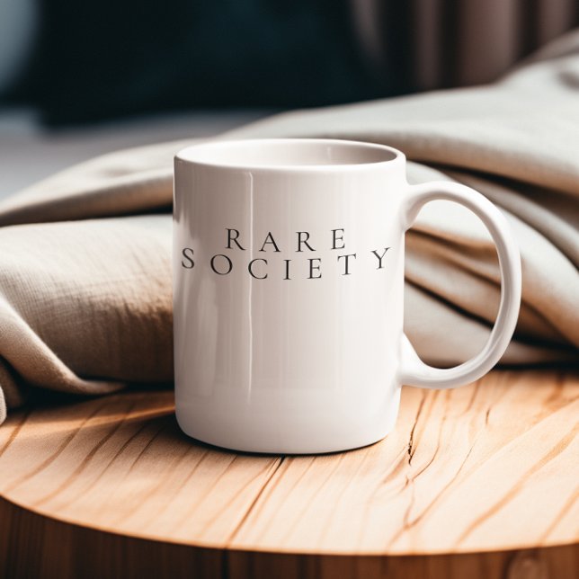 Sällsynta Samhällets Kötdiet Kaffemugg (Rare Society Elevated Mug)