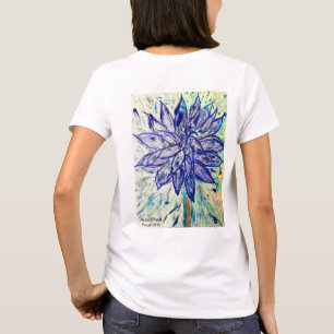 Sällsyntet Blue Dalhia för kvinnor T Shirt