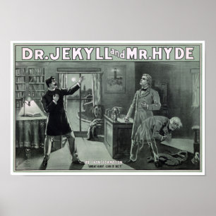 Sällsyntet Dr Jekyll och Hyde Transformation Poste Poster
