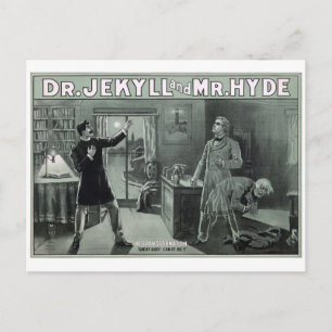 Sällsyntet Dr Jekyll och Hyde Transformation Poste Vykort