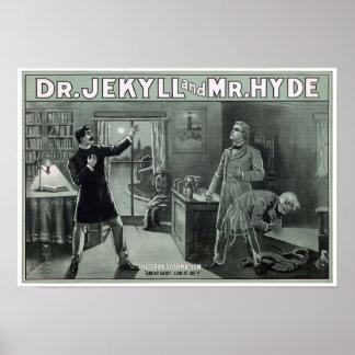 Sällsyntet Dr Jekyll och Hyde Transformation Poster
