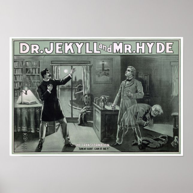 Sällsyntet Dr Jekyll och Hyde Transformation Poster (Framsidan)