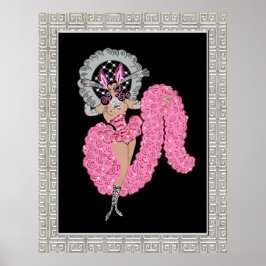 Sällsyntet Erte Design "Mimi" Poster