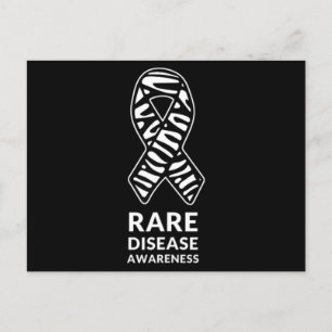 Sällsyntet för medvetandegörande av Zebra Ribbon D Vykort