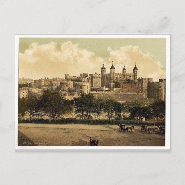 Sällsyntet Photochrom i torn, London, England Vykort (Framsida)