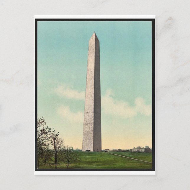 Sällsyntet Photochrom i Washington Monument Vykort (Framsida)