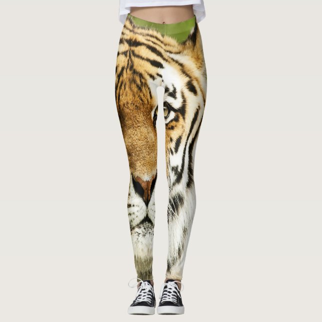 Sällsyntet Sibiriska tigern: hotad återställning Leggings (Framsida)