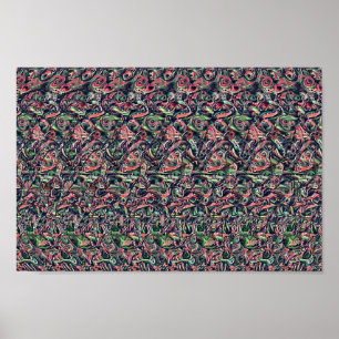 Sällsyntets prestanda - Gömt 3D-utskrift Poster