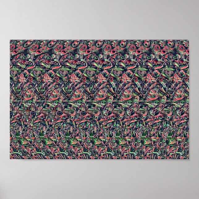 Sällsyntets prestanda - Gömt 3D-utskrift Poster (Framsidan)