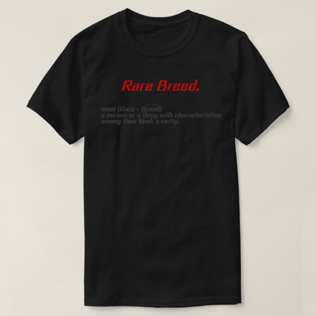 Sällsyntets varumärke t shirt (Design framsida)