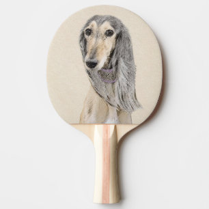 Salluki-målning (Fawn) - Cute Original Hund Art Pingisracket