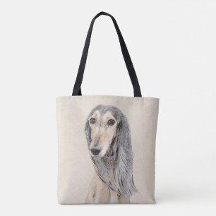 Salluki-målning (Fawn) - Cute Original Hund Art Tygkasse