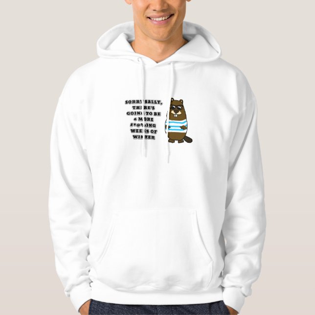Sally, 6 fler #*@%ing veckor på vintern hoodie (Framsida)