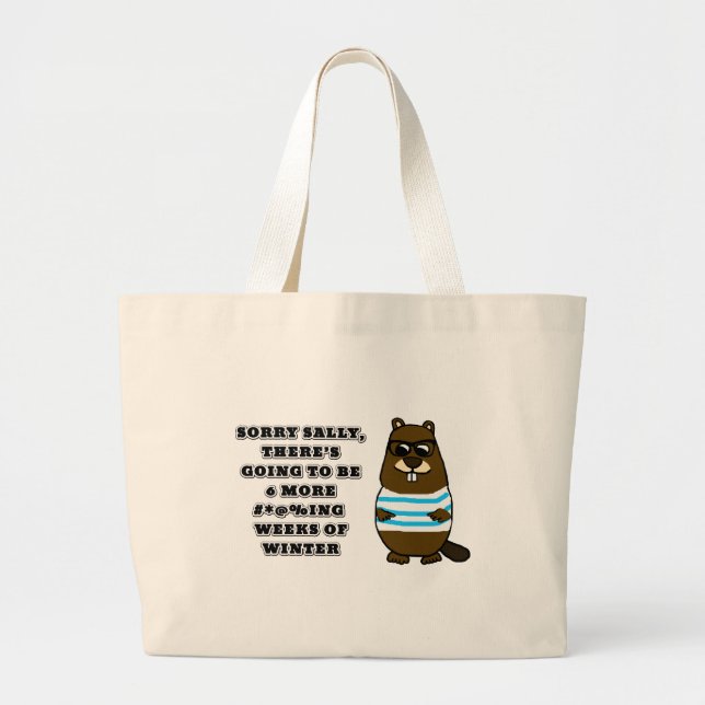 Sally, 6 fler #*@%ing veckor på vintern jumbo tygkasse (Framsidan)