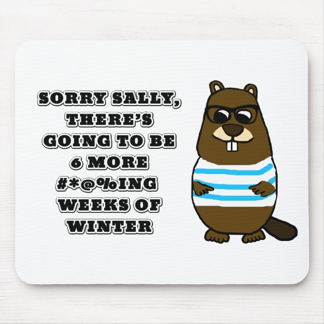 Sally, 6 fler #*@%ing veckor på vintern musmatta (Framsidan)