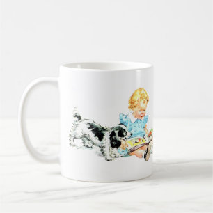 Sally and Spot 1950s Illustration Kaffemugg