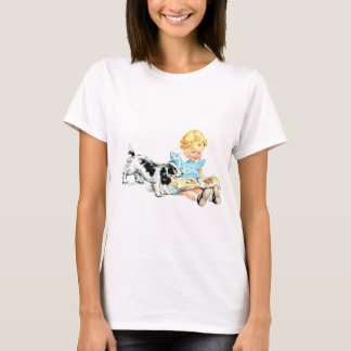 Sally and Spot 1950s Illustration T Shirt