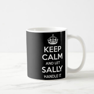 Sally Behålla Lugn Personlig Namn Funny Birthday G Kaffemugg