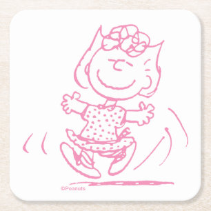 Sally Brown Dancing Underlägg Papper Kvadrat