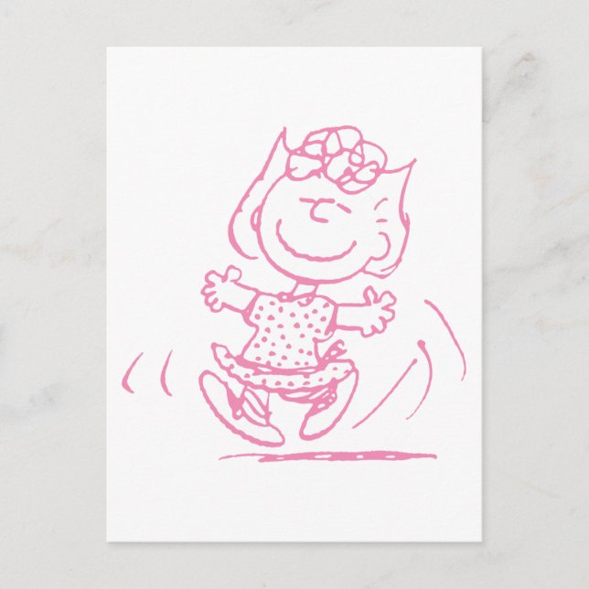 Sally Brown Dancing Vykort (Framsida)