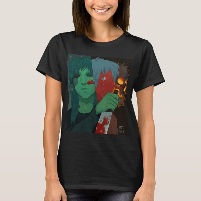 Sally Face: digital målning T Shirt (Framsida)