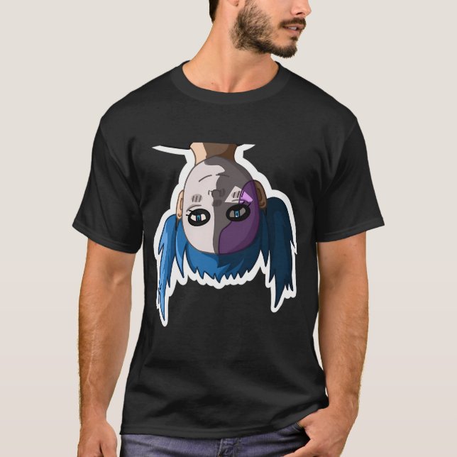 Sally Face - hänger upp och ner T Shirt (Framsida)