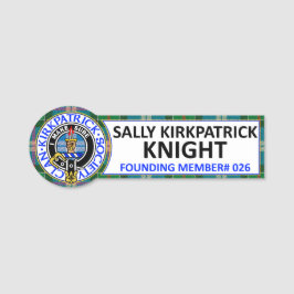 Sally Kirkpatrick Knight CKS Namnskylt Namnbricka