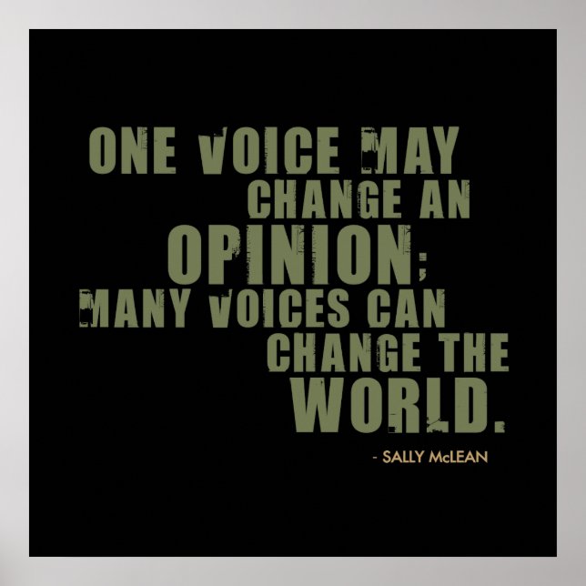 Sally McLean Quote Poster (Framsidan)