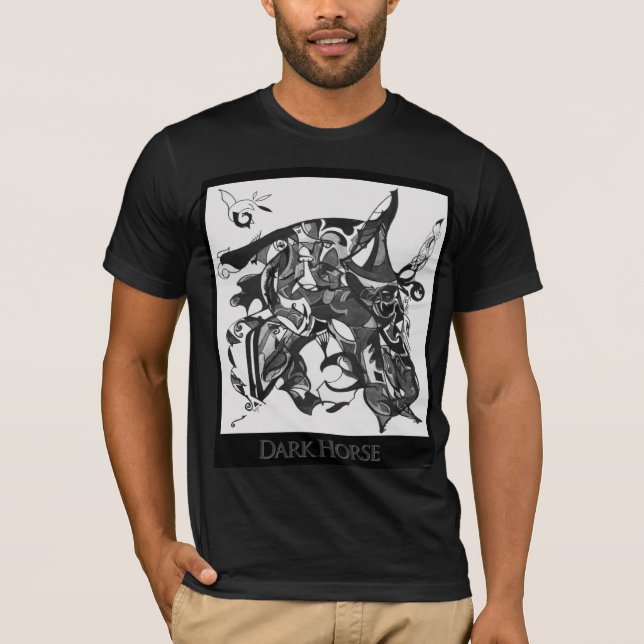 Sally Rayn: Mörk hästt-skjorta Tee Shirt (Framsida)
