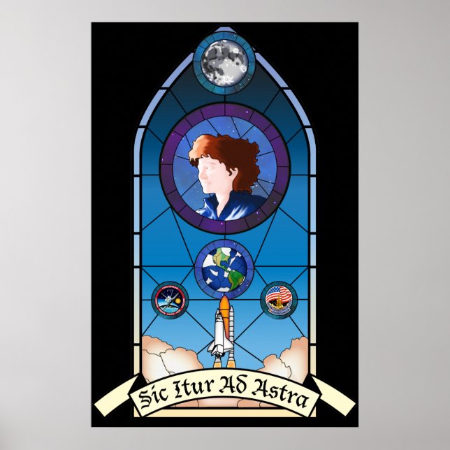 Sally Ride Memorial Poster (Framsidan)