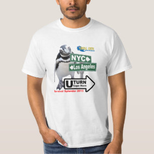 Sally som pingvinCC-teckenet runt om uddhornen T-shirt