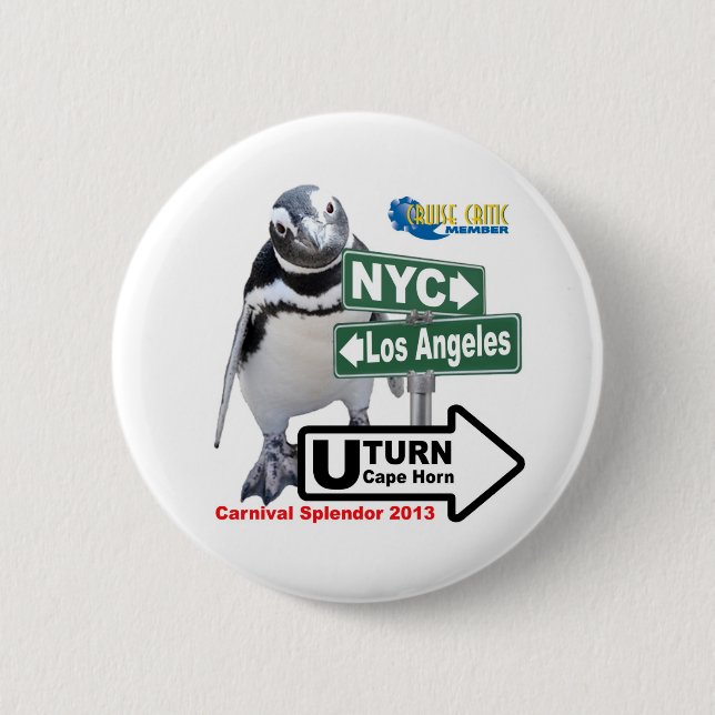 Sally som pingvinet CC knäppas Knapp (Framsida)